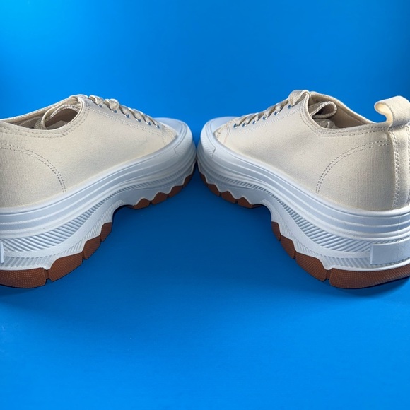 New Taxi Platform Canvas Sneakers - Beige - Picture 5 of 9